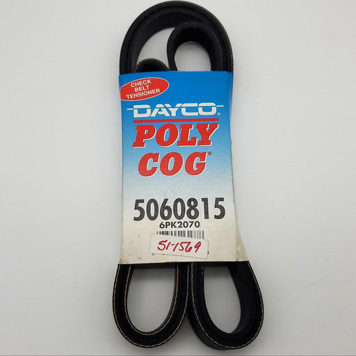 Dayco 5060815 Serpentine Belt 0.82" Width 81.5" Length 6 Rib Poly Cog 1