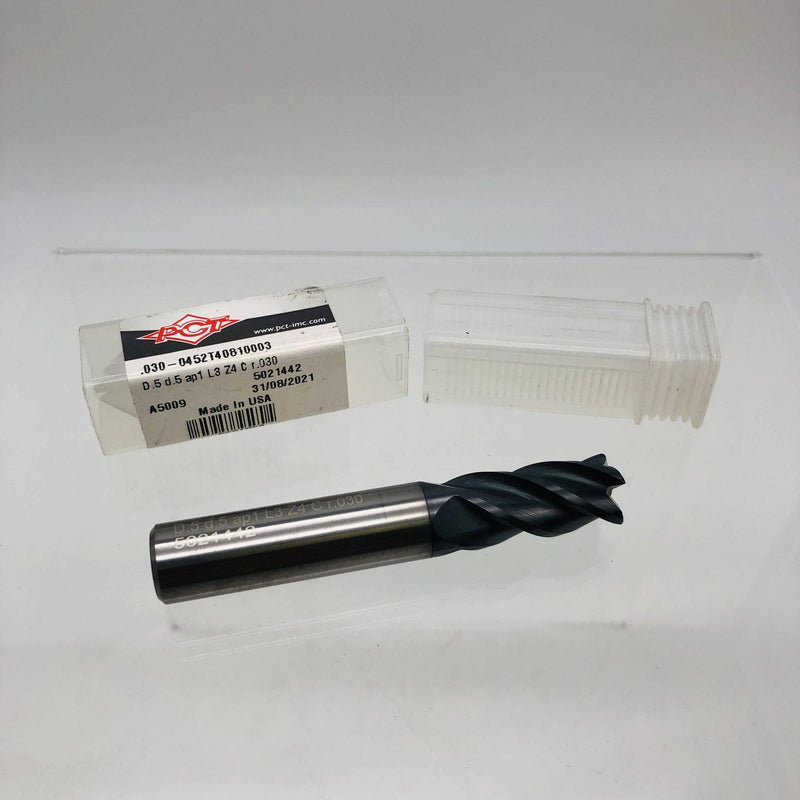 Precision Cutting Tools PCT9504853 Finishing End Mill 4 Flute 38 Degree 1/2 DC 9