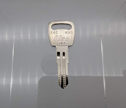 5x Ilco X40 Key Blanks for Some Older Kawasaki Motorcycles Nickel Plated 1