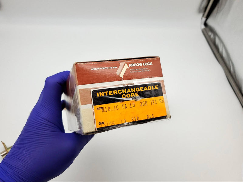 Arrow Door Knob Exit Lock SFIC Ready Satin Bronze No Core M18 IC 2-3/8" BS NOS 7