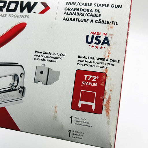 Arrow T72 Wire Cable Staple Gun Wiretacker Insulated Fastener w/ Wire Guide 2