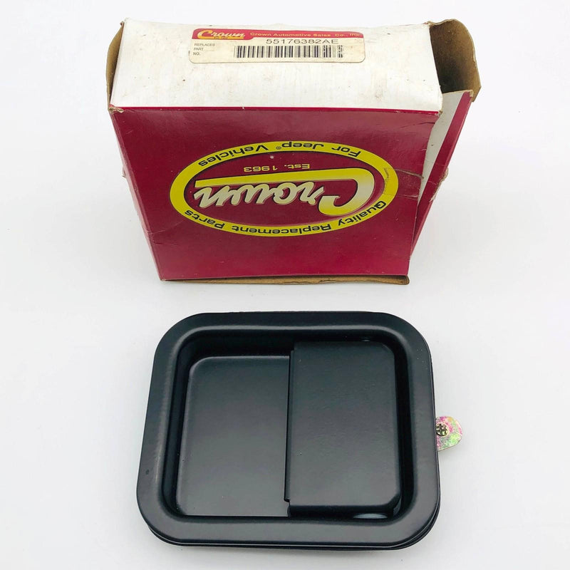 Crown 55176382AE Door Handle Exterior Black New Old Stock NOS For Jeep Open 1