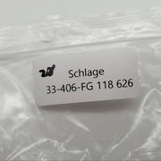 2x Schlage 33-406 Cylinder Plugs 1-1/8" FG Keyway 6 Pin Satin Chrome 626 7