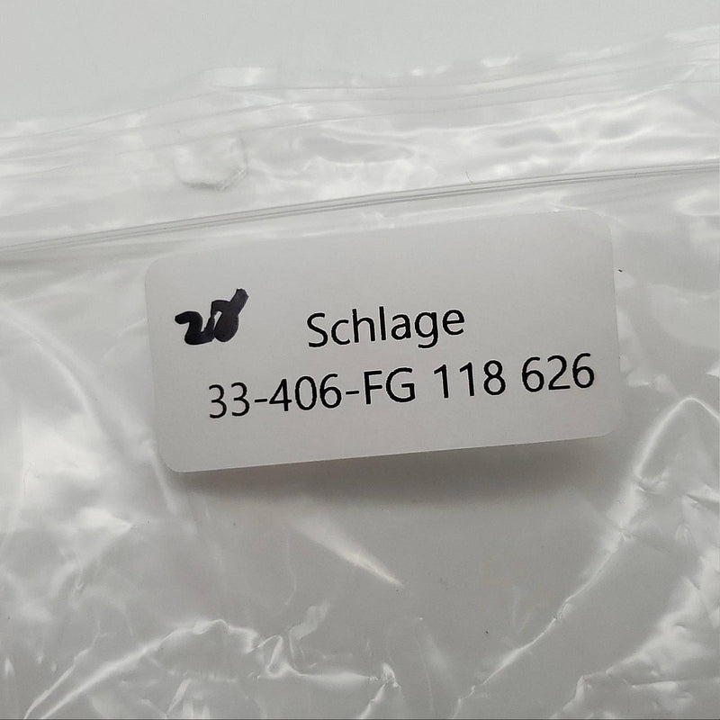 2x Schlage 33-406 Cylinder Plugs 1-1/8" FG Keyway 6 Pin Satin Chrome 626 7