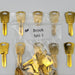 10x Brook NH-1 Key Blanks Brass for National EZ Set Locks 4