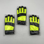 MCR Safety 926 Mechanics Gloves 2XL Hi-Vis Lime W/ Dotted Palm Insulated 3 Pairs 8