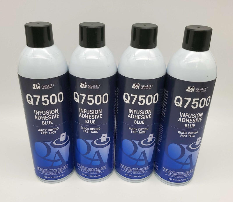 Q7500 Marine Infusion Adhesive for Fiberglass Mat 13 Oz Aerosol Cans Pack of 4 1