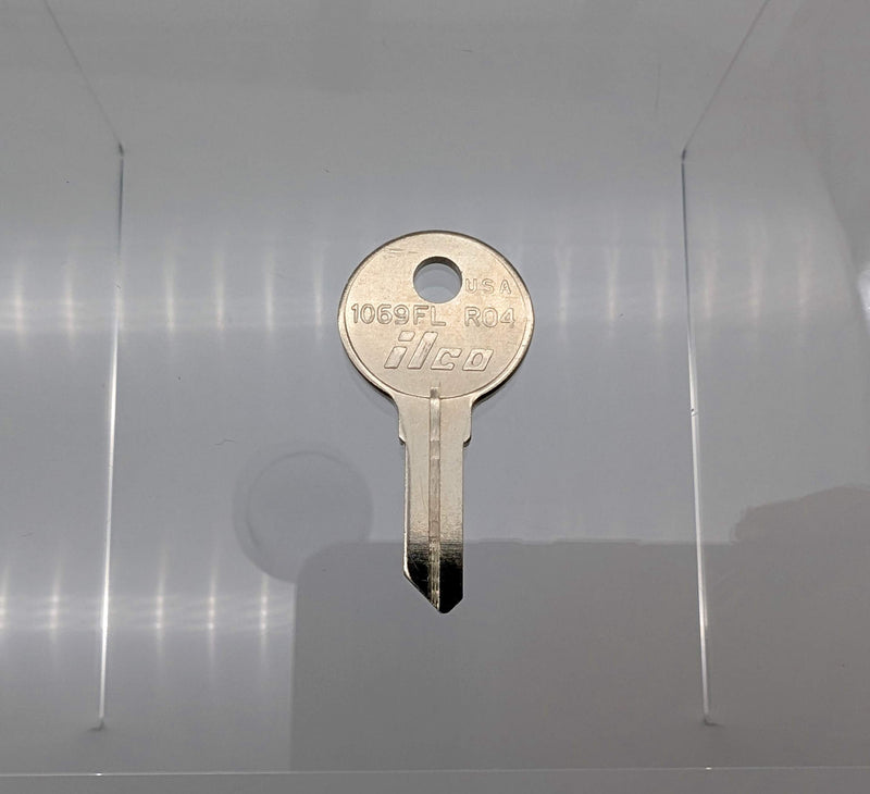 10x Ilco 1069FL Key Blanks for National D8787 Nickel Plated NOS 1