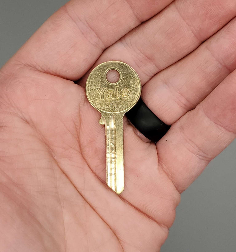 5x Yale RN12 1/2 Key Blanks E1R Keyway Paracentric Nickel Silver 6 Pin NOS