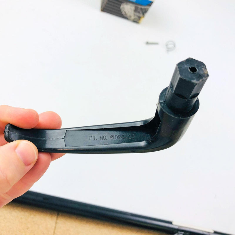 Mopar 83500213 Handle Black Plastic W Spring Screw OEM NOS Pt No 10244120 5