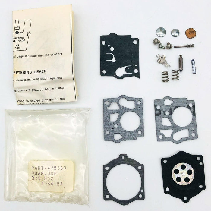 Poulan 507475569 Carburetor Repair Kit Incomplete for Chainsaw OEM NOS Open 1