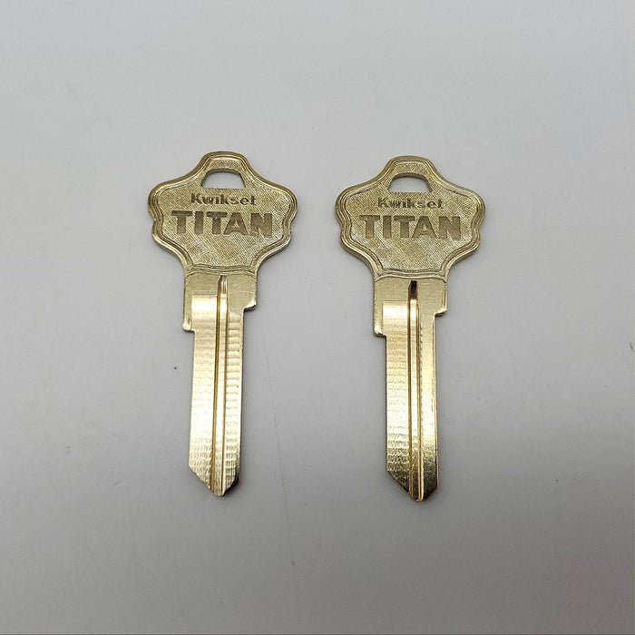 2x Kwikset Titan Key Blanks KW10 Keyway 21-08260 6 Pin OEM Original 3