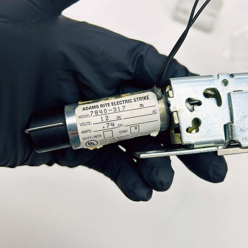 Adams Rite 7840-317 Electric Strike Monitor Fail-Safe 12VDC Satin Alum No Scrws 4