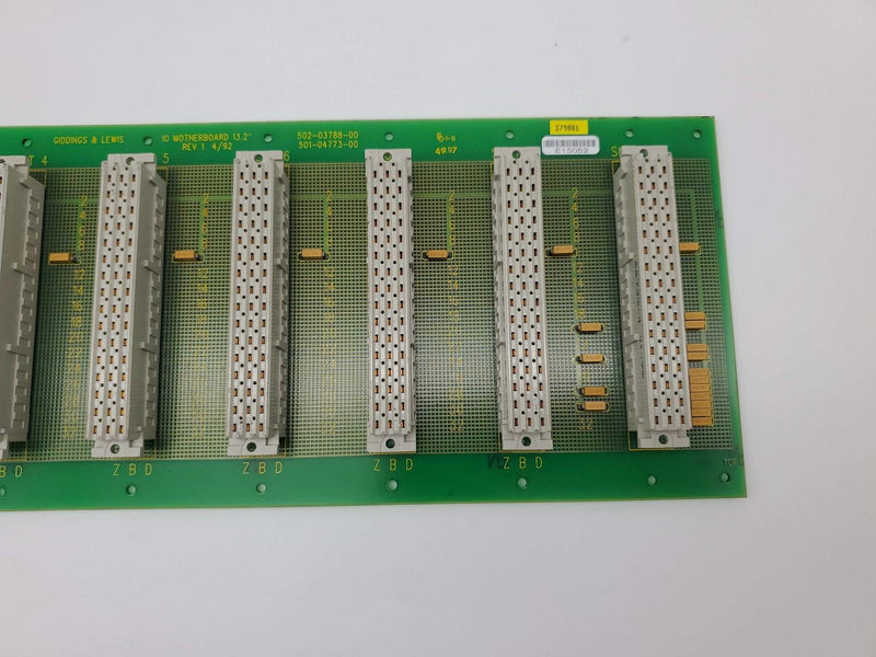 Giddings & Lewis 502-03788-00 IO Motherbard 13.2" 501-04773-00 8000 Series CNC 3
