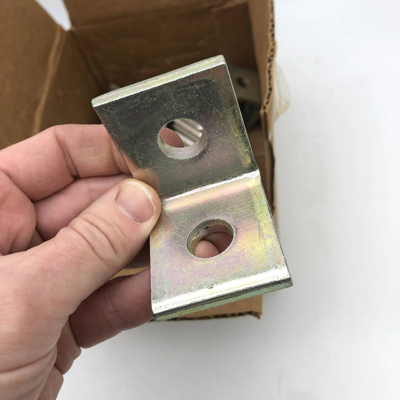 50pk Superstrut AB202 Angle Fitting Steel 90-Degree 2-Hole With GoldGalv Finish 5