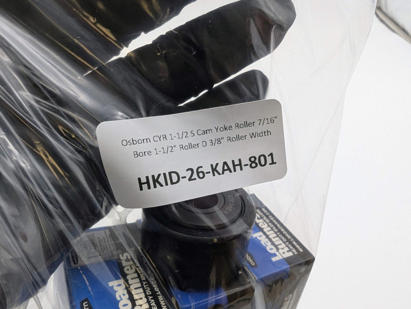 Osborn CYR 1-1/2 S Cam Yoke Roller 7/16" Bore 1-1/2" Roller D 3/8" Roller Width