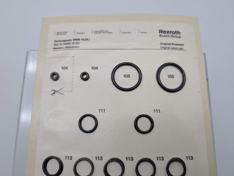 Bosch Rexroth R900357601 Seal Kit for WMM 10.3X Directional Spool Valves 3