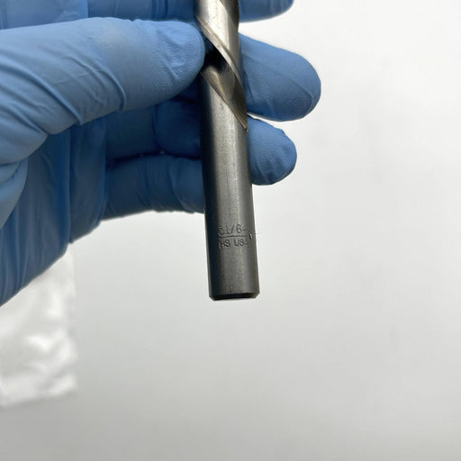 2pk Cle-Line C18428 Jobber Drill Bit 1898L 31/64 Left Hand HSS Bright 2 Flutes 2