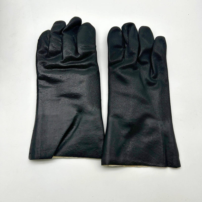 MCR 6522SJ Chemical Resistant Glove Large 12" Blk Double Dipped Jersey 12 Pairs 3