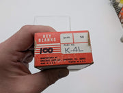 10x Chicago K4L Key Blanks for Some Chicago Cabinet Locks Brass 3