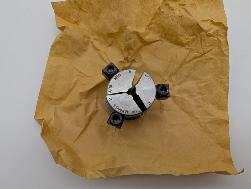 Hardinge M10 3/16" Round Smooth Collet Pads 3-Segment for M10 Collet