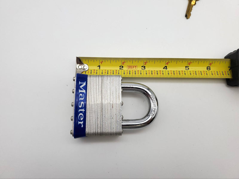 Master Lock No 15 Padlock 1-1/2" L x 0.42" D Shackle 2-1/2" Body USA Made NOS 6