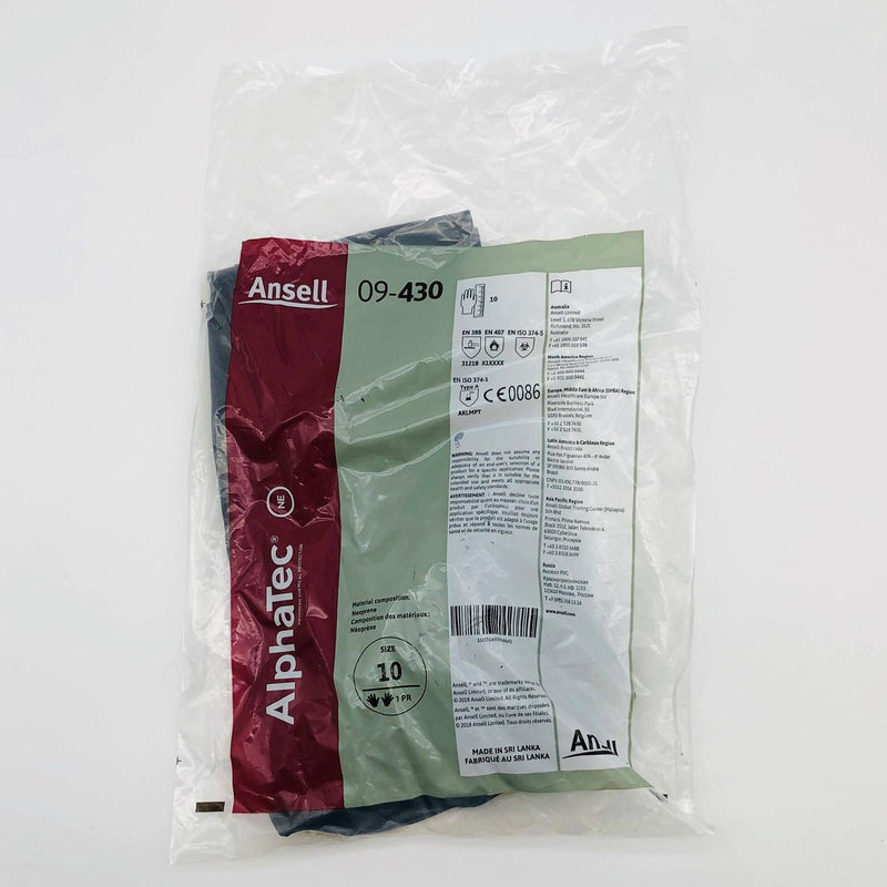 Ansell AlphaTec 09-430 Chemical Resistant Glove 10/XL Neoprene 31" Lng-Cuff 1pr 1