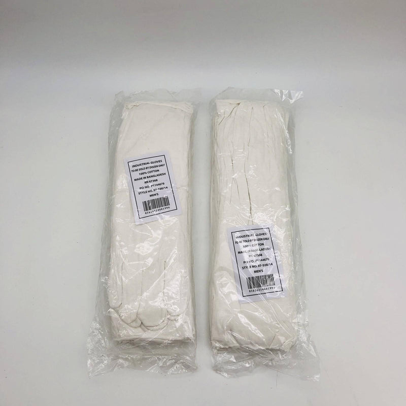 PIP 97-500/14 White Inspection Gloves 14" Long Premium Universal Size 2 Dozen 8