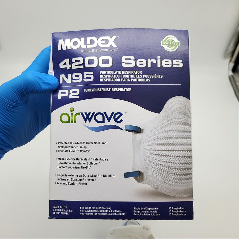 Moldex 4200N95 Respirator Airwave Medium / Large Disposable 10 Pack 5