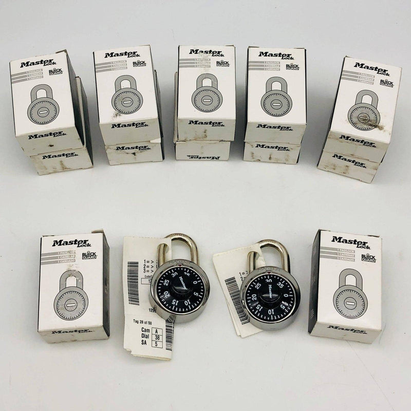 Master 1525KA Combination Padlock Locker Lock Dial Face Keyed Alike Lot of 12 1