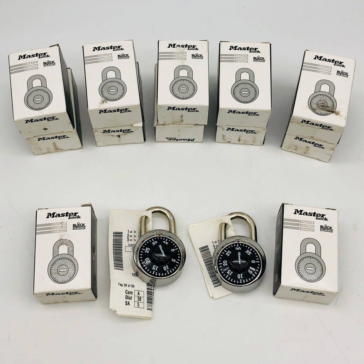 Master 1525KA Combination Padlock Locker Lock Dial Face Keyed Alike Lo ...