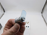 5x National Cam Locks 3/4" Length 5/8" Diam 1-1/4" L Straight Cam Keyed Alike 3