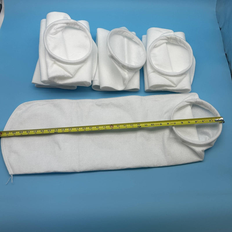 5pk Liquid Filter Sock Bag 50 Micron 7" x 32" Sewn Water Liquid Diesel Oil Dust