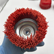 Langeman Cup Brush 6inch Nylon Filament 5/8-11 Thread 2500 Max RPM Lot of 3 8