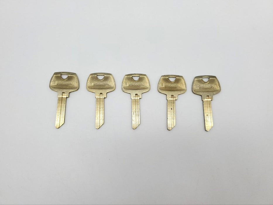 5x Sargent 6273 Key Blanks CN Keyway Nickel Silver 6 Pin NOS 3