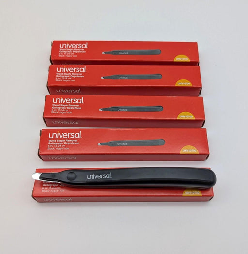 Wand Style Staple Removers Black 6" Universal Office Products UNV10700 Pack of 5 1