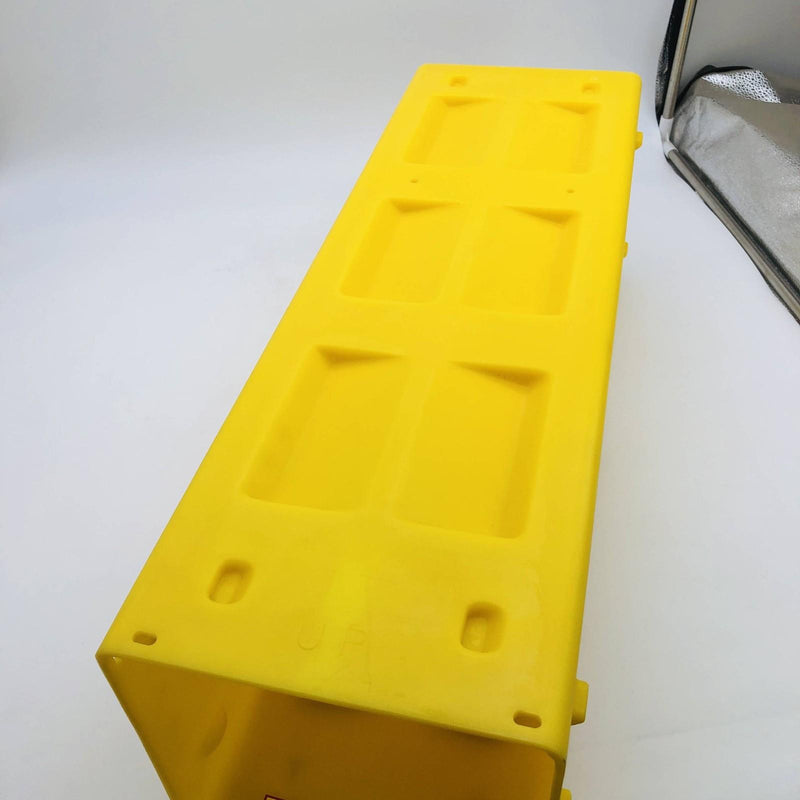 Zico PACSR-Y Plastic Quic-Storage Rack Yellow 24inx8inx8in PN 1090-300-105 7
