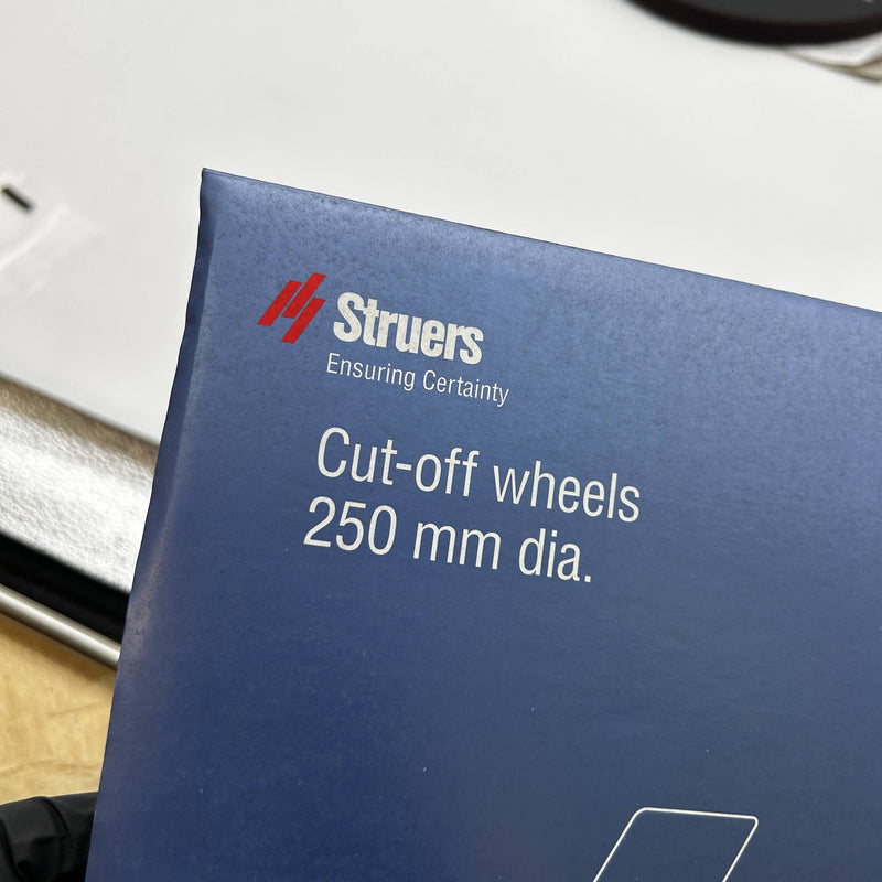 Struers 40009108 Cut-Off Wheel 10" Diam 50A25 25mm x 1.5mm AO Resin Bond 10pk