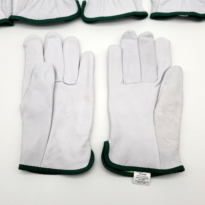 Wells Lamont Leather Driver Gloves Medium MD ANSI Level 3 Cut Resistant 3 Pair 2