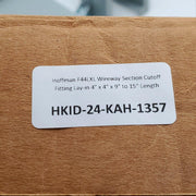 Hoffman F44LXL Wireway Section Cutoff Fitting Lay-in 4" x 4" x 9" to 15" Length 8