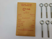 Chicago Hardware C-3 Turned Eye Bolt 3/16" x 2" 3/8" ID Eye w/ Nut Pack of 10 2
