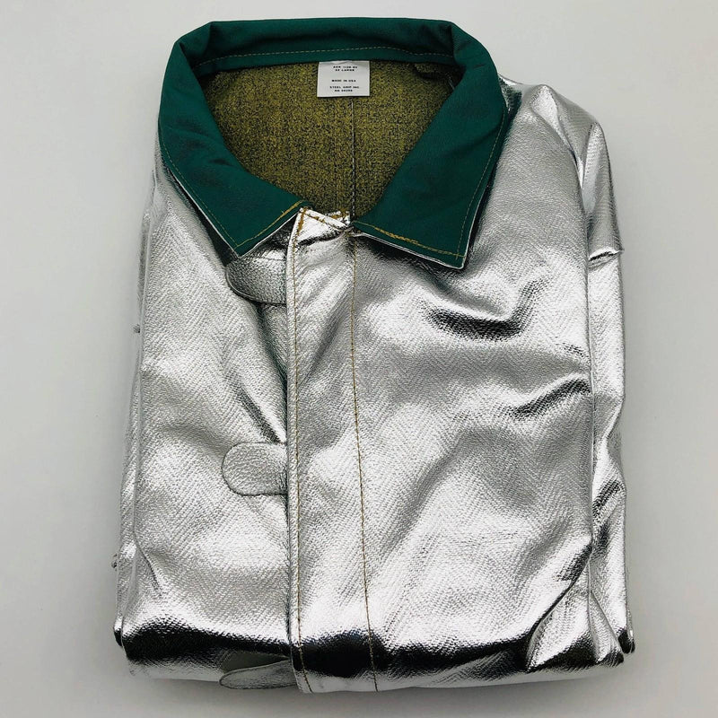 Steel Grip ACK 1136-50 Aluminized Coat 2XL Carbon Aramid 50" L FR Lining Welding 1