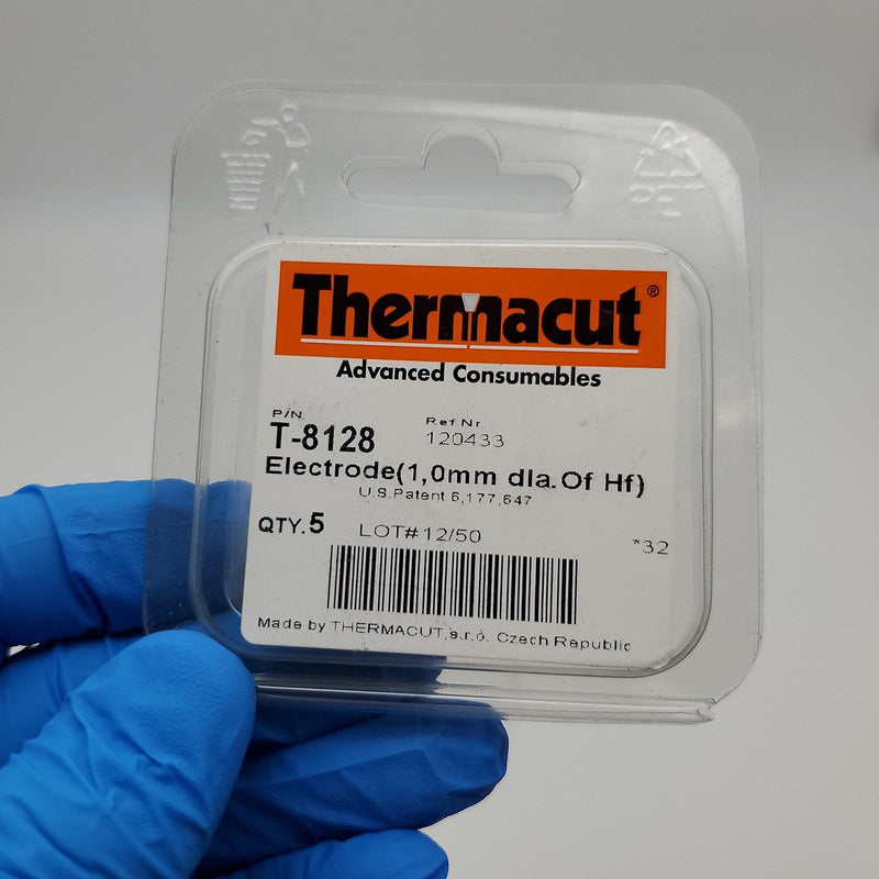 Thermacut T-8128 Electrodes 80A 100A Hypertherm MAX 70/80/100 PAC 130/M 5 Pack 4