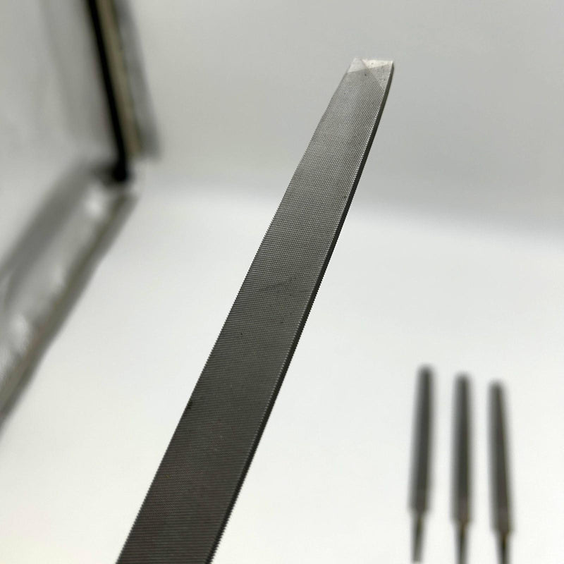 Nicholson 6" Flat Double / Single Cut Smooth File 03533N Rectangular w/ Tang 4pk