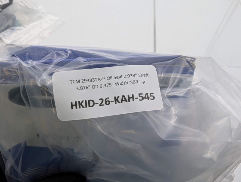 TCM 29383TA-H Oil Seal 2.938" Shaft 3.876" OD 0.375" Width NBR Lip