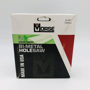 Morse MHS84-177849 Hole Saw 5-1/4" / 133mm Bi Metal 1-15/16" Cutting Depth 9