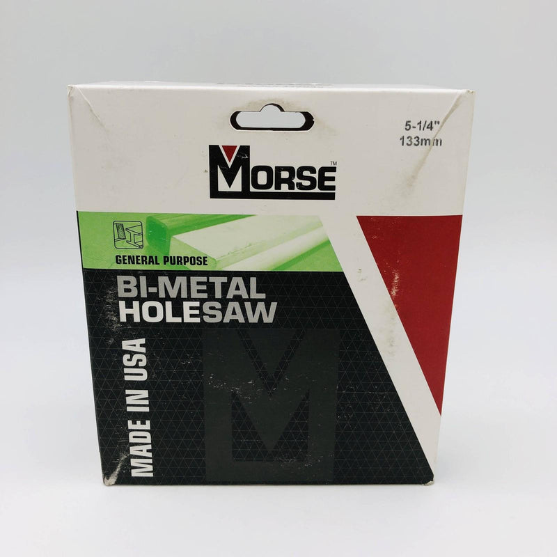 Morse MHS84-177849 Hole Saw 5-1/4" / 133mm Bi Metal 1-15/16" Cutting Depth 9