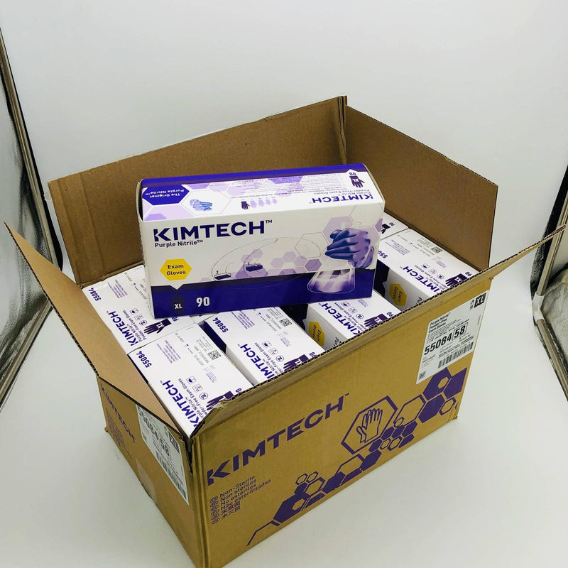 Kimtech K-C55084 Work Glove Size XL Purple Nitrile Powder Free Case of 900 3