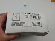 Mulberry Stainless Steel Single Gang Switch Covers 97071 Pack of 5 4