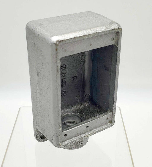 Crouse Hinds FS2 3/4" Conduit Device Box Single-Gang Shallow 15.6" CU 1